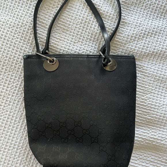 Gucci Black Leather Tote - Picture 1 of 4